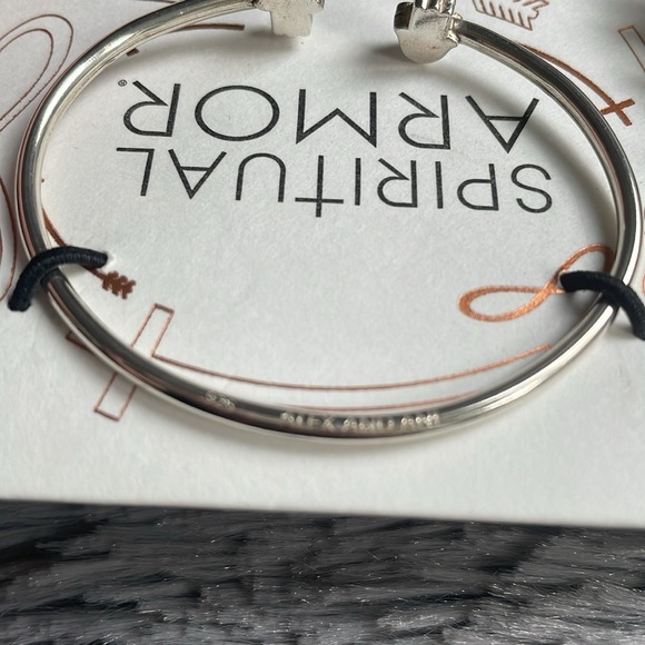 Alex and Ani ‘Hand of Fatima’ Sterling Silver Cuff - Picture 4 of 5